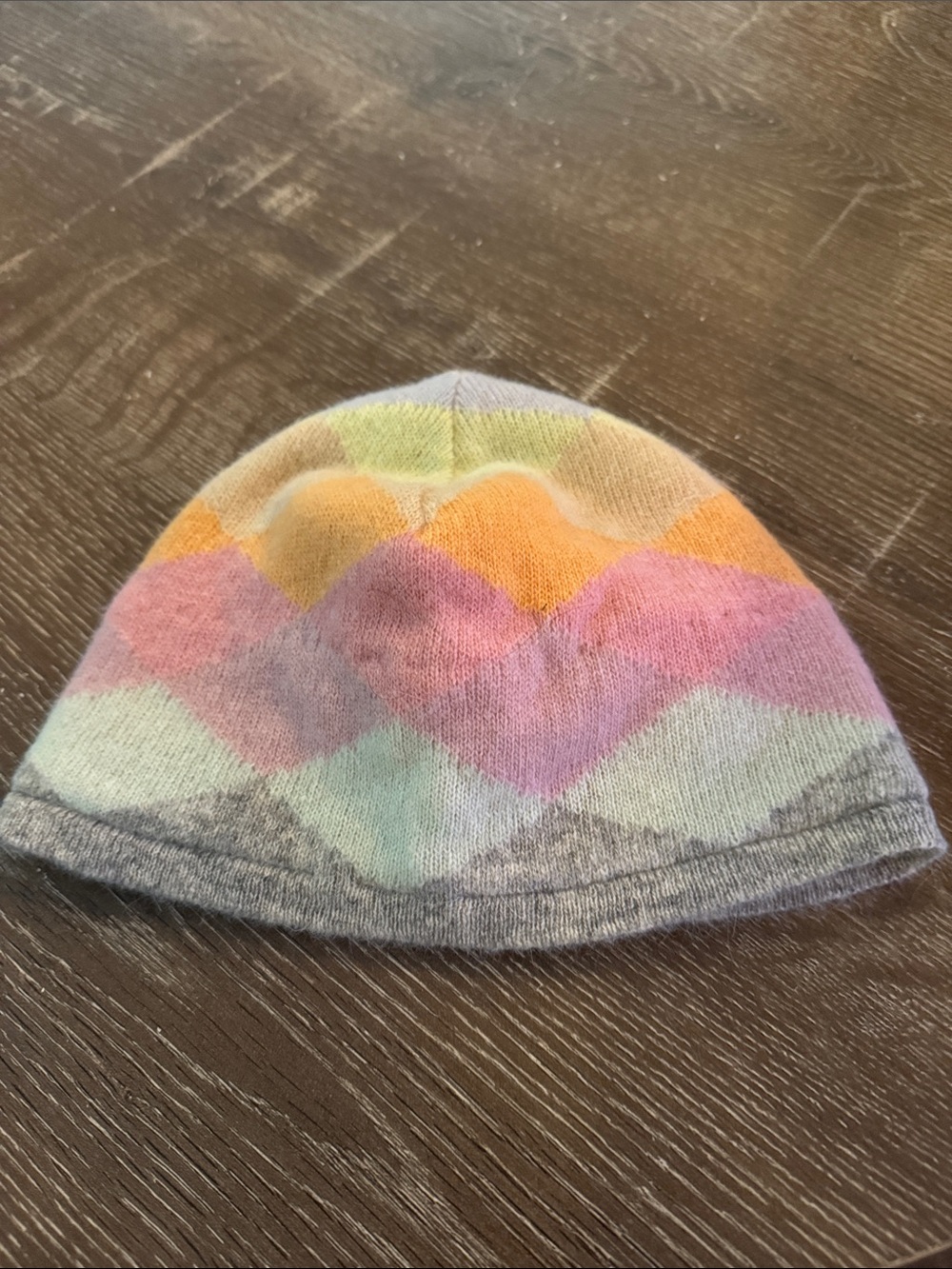 GAP Kids Pastel Diamond Beanie - Gray, Pink, Yellow, Mint
